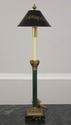 LF56578EC: Regency Style Green Column Table Lamp w