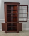 59453EC: KITTINGER Chippendale Mahogany Corner Chi