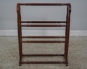 F60879EC: BOMBAY CO Cherry Finish Quilt Rack