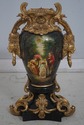 L69397: Pair Of Louis XV Polychrome & Gilt Composi