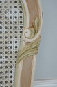 69358: Painted French Style Cane King Size Bed Hea
