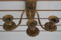 F69410: Pair Of Bronze 3 Candle Wall Sconces Louis