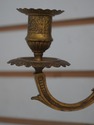 F69410: Pair Of Bronze 3 Candle Wall Sconces Louis