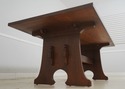 F69132: STICKLEY Mission Oak Trestle Dining Table