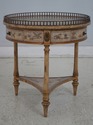 L69392: MAITLAND SMITH Chinoiserie Round Drum Tabl