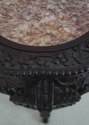 F69400: Antique Chinese Carved Rosewood Marble Top
