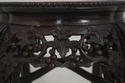 F69400: Antique Chinese Carved Rosewood Marble Top