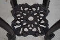 F69400: Antique Chinese Carved Rosewood Marble Top