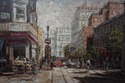 F73937: European Street Artist Signed Oil Painting
