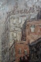 F73937: European Street Artist Signed Oil Painting