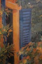 F74018: Pair of Large Framed Garden Scene Prints S