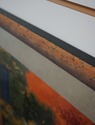 F74018: Pair of Large Framed Garden Scene Prints S