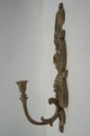 F74016: Pair of ETHAN ALLEN Metal Candle Wall Scon