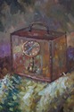 F73938: Large Floral Still Life Oil Painting on Ca