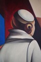 F73969: ZANCISCO Art Deco 3 Lady Oil Painting On C