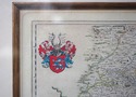 F73951/52: Pair of English Framed & Matted Map Pri