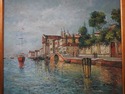 F73935: Z. SITA Artist Signed European Coastal Oil