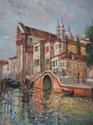 F73935: Z. SITA Artist Signed European Coastal Oil