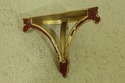 F52613: Regency Style Black & Gold Gilt Wall Shelf
