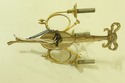 F52651EC: Pair Brass Electrified Regency Style Bug