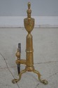 65057EC: ROSTAND Chippendale Style Brass Fireplace