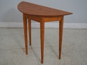 L65004EC: Tiger Maple Primitive Demilune Console T