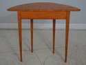 L65004EC: Tiger Maple Primitive Demilune Console T