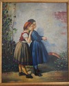 64990EC: P.RENEALL Artist Signed Oil Painting On C