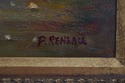 64990EC: P.RENEALL Artist Signed Oil Painting On C