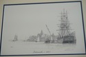 F65042EC: PORTSMOUTH HARBOR Framed, Matted & Numbe