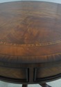 L74087: CENTURY Round Inlaid Mahogany Drum Table