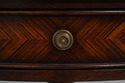 L74087: CENTURY Round Inlaid Mahogany Drum Table