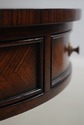 L74087: CENTURY Round Inlaid Mahogany Drum Table