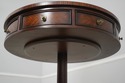 L74087: CENTURY Round Inlaid Mahogany Drum Table