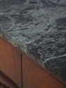 L74071: Vintage Cabinet Made Regency Marble Top Cr
