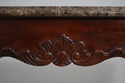 74082: HENKEL HARRIS Claw Foot Mahogany Marble Top