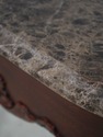 74082: HENKEL HARRIS Claw Foot Mahogany Marble Top