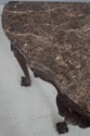74082: HENKEL HARRIS Claw Foot Mahogany Marble Top