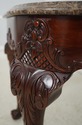74082: HENKEL HARRIS Claw Foot Mahogany Marble Top