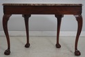 74082: HENKEL HARRIS Claw Foot Mahogany Marble Top
