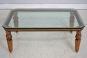 L73917: Stunning Vintage Neoclassical Glass Top Co