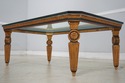 L73917: Stunning Vintage Neoclassical Glass Top Co