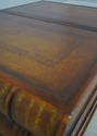 L74067: THEODORE ALEXANDER Leather Top Bookspline 