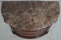 74074: Pair HENREDON Marble Top Oversize Nightstan