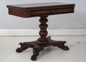 74060: Antique American Empire Mahogany Game Table