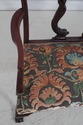 73416: Vintage Dolphin Carved Back Clawfoot Mahoga