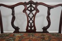 73416: Vintage Dolphin Carved Back Clawfoot Mahoga
