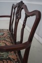 73416: Vintage Dolphin Carved Back Clawfoot Mahoga