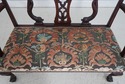 73416: Vintage Dolphin Carved Back Clawfoot Mahoga