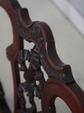 73416: Vintage Dolphin Carved Back Clawfoot Mahoga